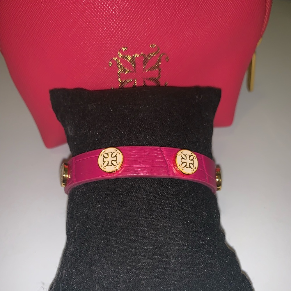 Pink rustic Cuff Bracelet